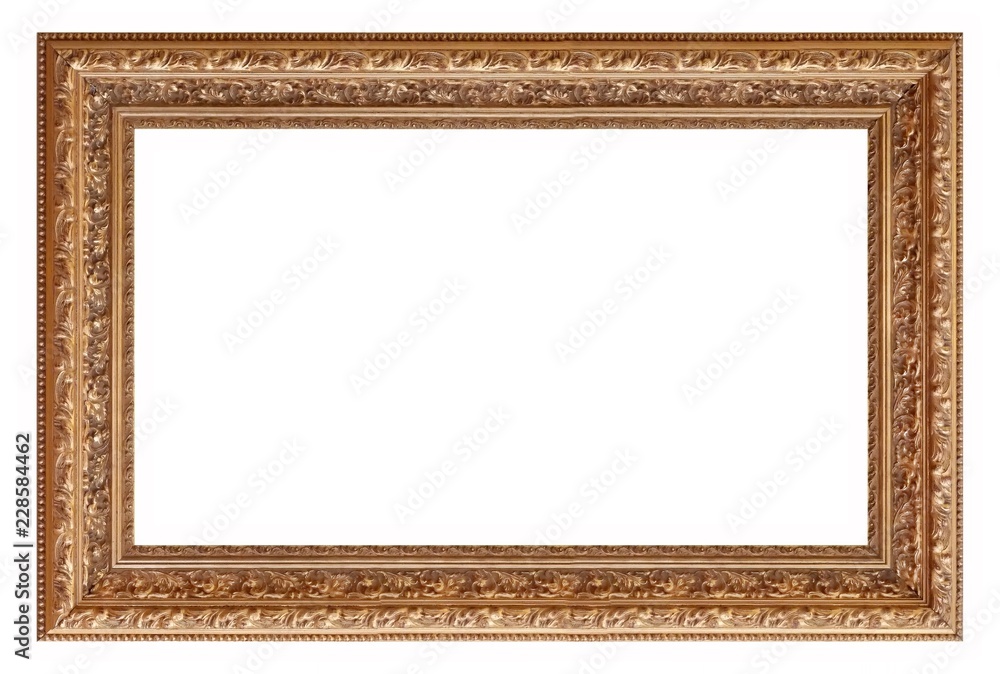 Golden frame for paintings, mirrors or photo Golden frame for paintings, mirrors or photo