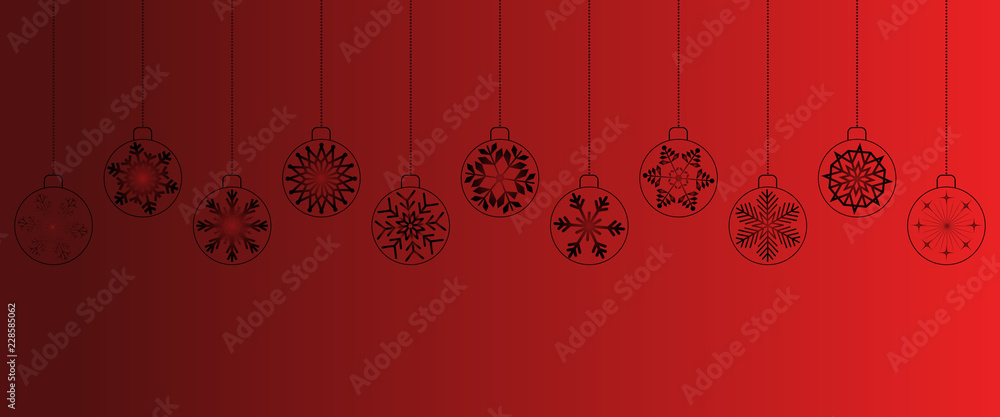 Fundo de Natal com bolas Fundo de Natal com bolas