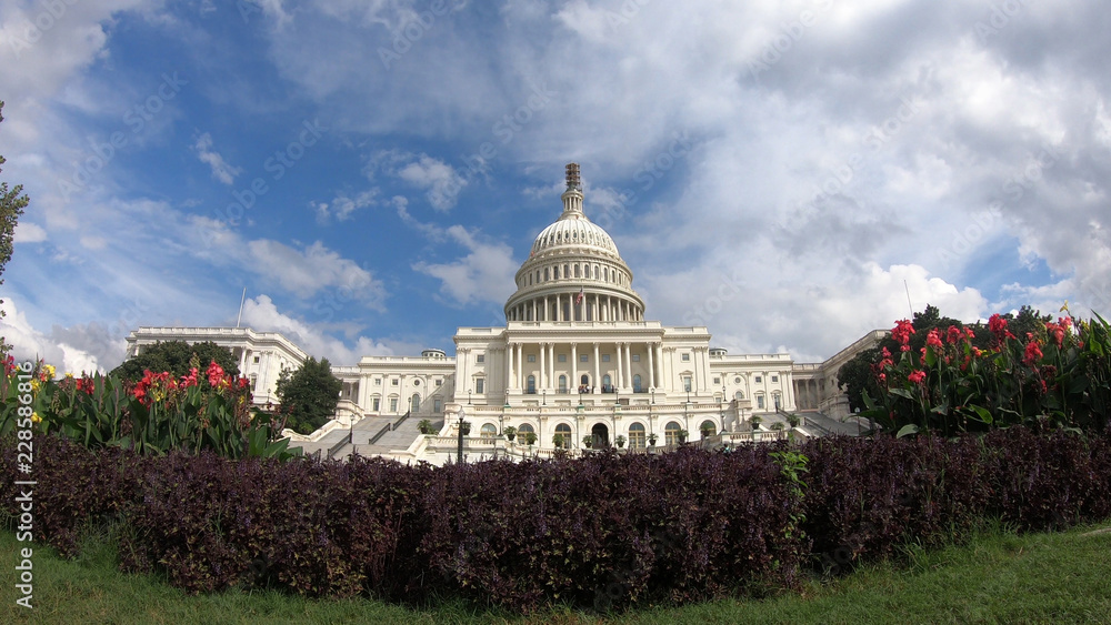 United States Capital Building, Congress - Washington DC Tight Wide Angle