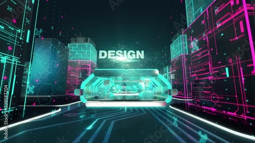 Website Project with digital technology concept