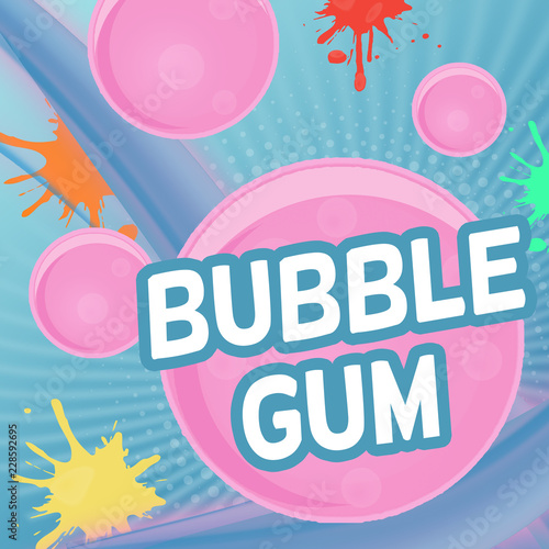 Bubble gum poster design