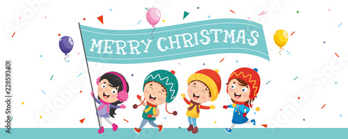 Vector Illustration Of Christmas