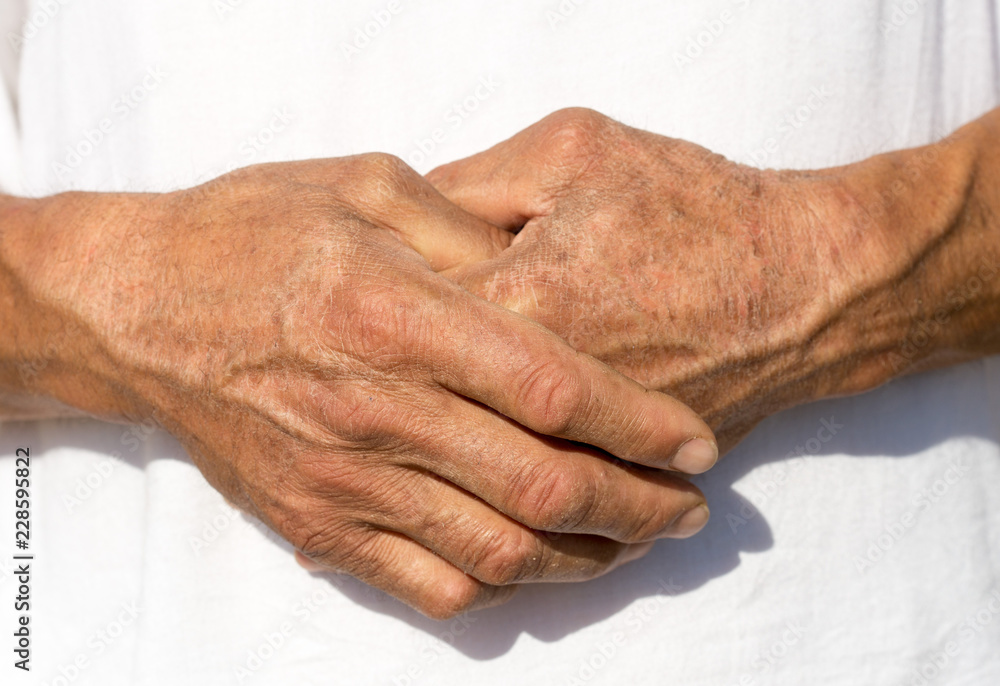 Fototapeta premium human hand during a prayer