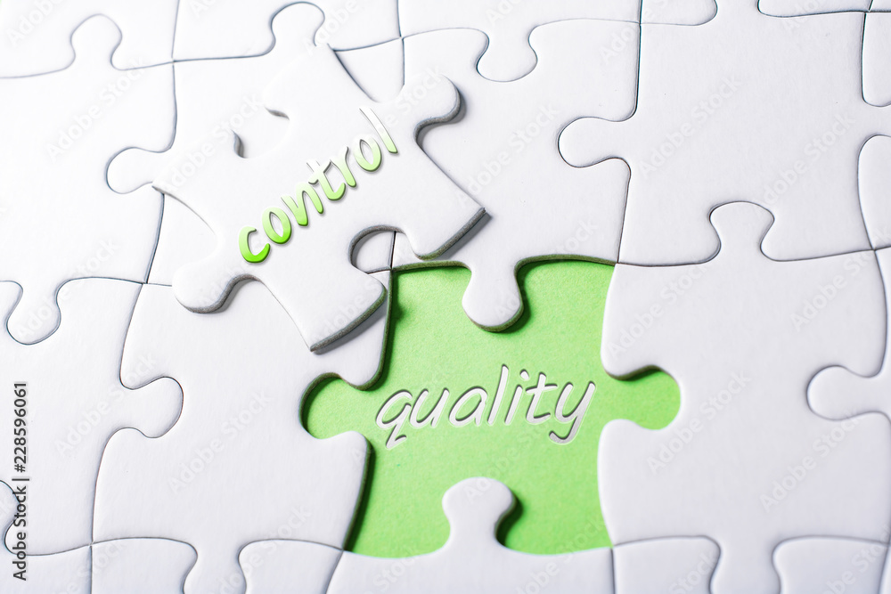 The Words Quality And Control In Missing Piece Jigsaw Puzzle The Words Quality And Control In Missing Piece Jigsaw Puzzle