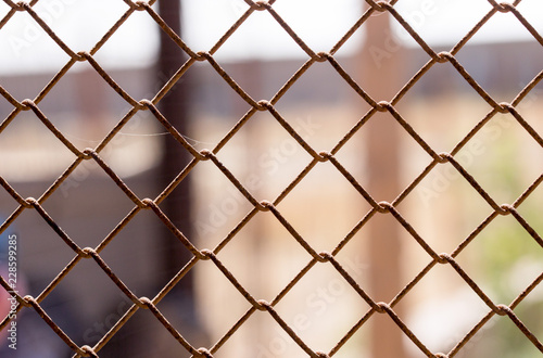 abstract background  chain-link fencing