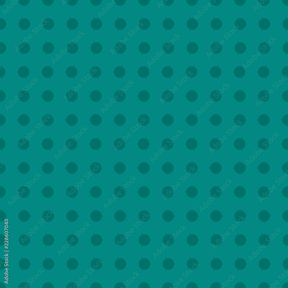 Square Seamless Pattern of Teal Polka Dots Square Seamless Pattern of Teal Polka Dots