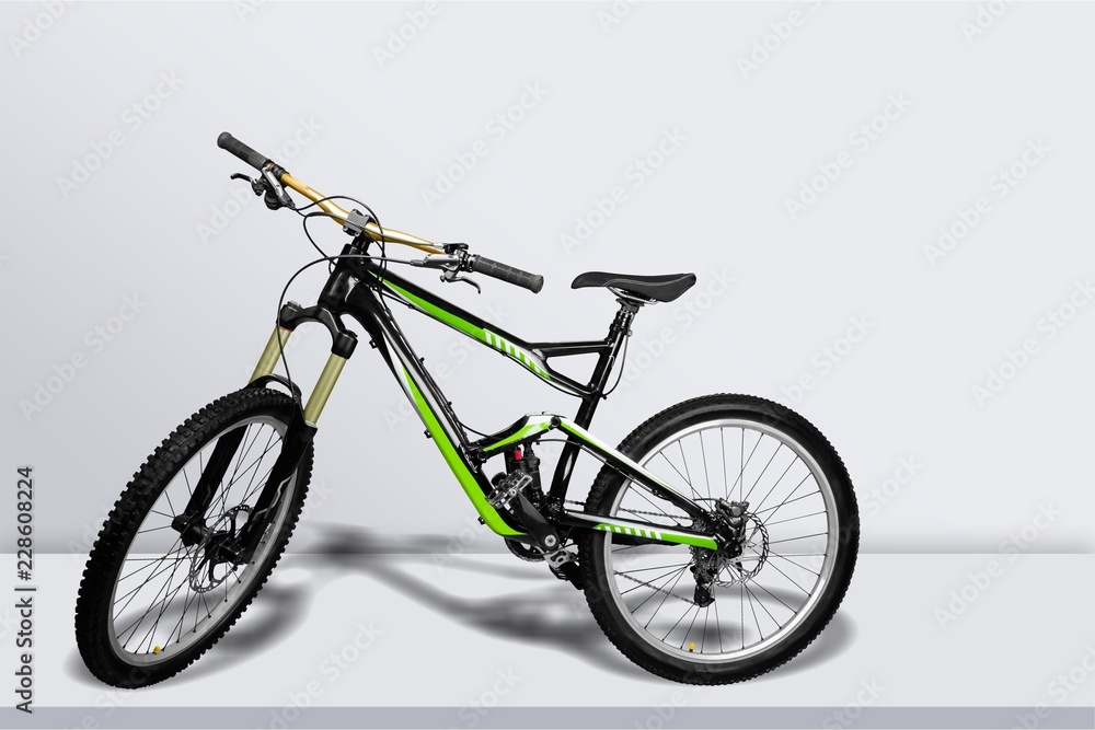 Fototapeta premium Mountain Terrain Bike - Isolated