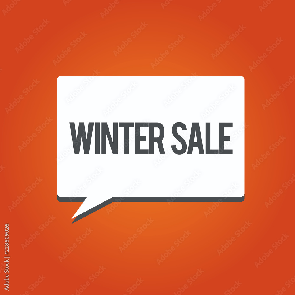 Writing note showing Winter Sale. Business photo showcasing Discounts offered at the end of year Holiday sales lower prices. Writing note showing Winter Sale. Business photo showcasing Discounts offered at the end of year Holiday sales lower prices.
