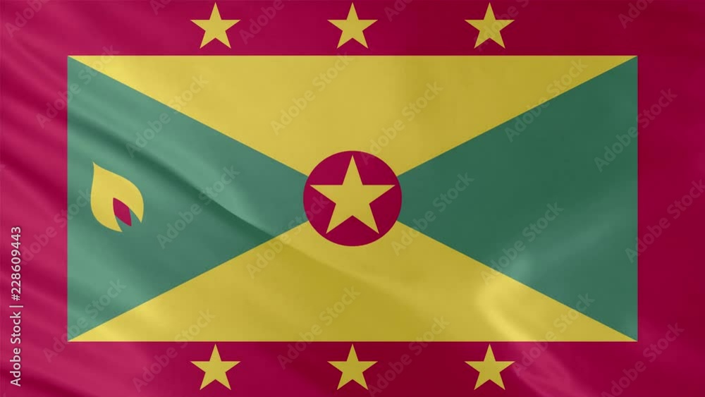 Video of realistic wavy flag with seamless loops of waving background Video of realistic wavy flag with seamless loops of waving background