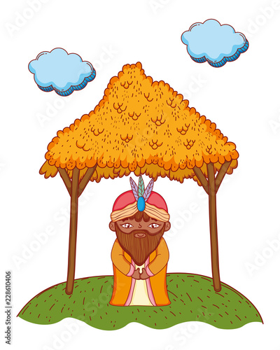 wise man king cartoon