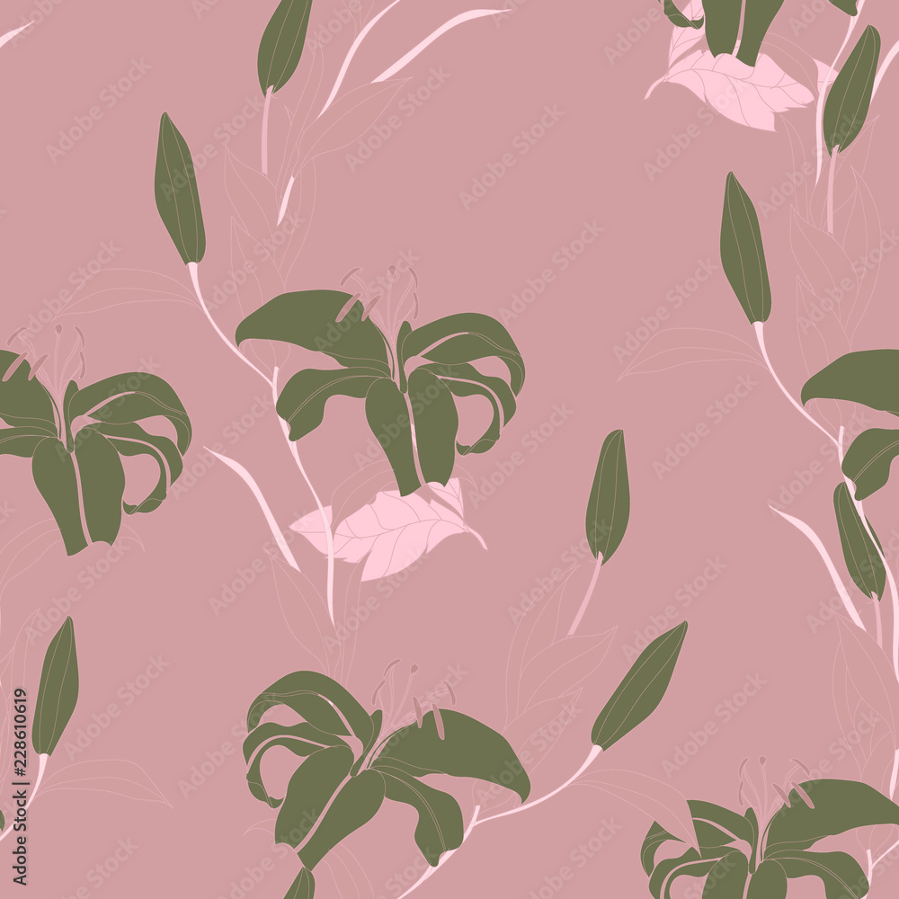 Beautiful seamless floral pattern background. Beautiful seamless floral pattern background.