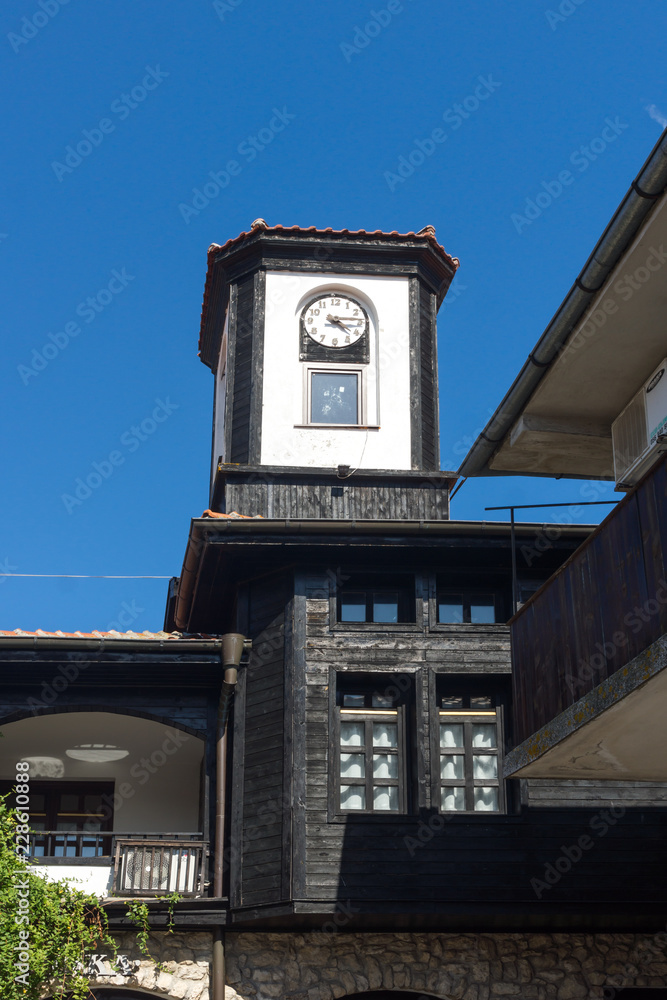  Clock Tower in old town of Nessebar, Burgas Region, Bulgaria