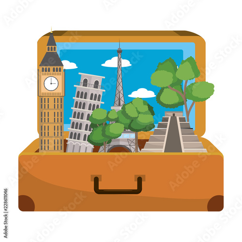 travel luggage cartoon
