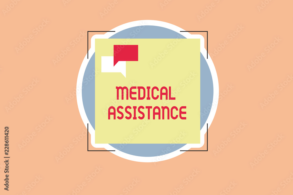 Writing note showing Medical Assistance. Business photo showcasing provides health care coverage for showing with low income. Writing note showing Medical Assistance. Business photo showcasing provides health care coverage for showing with low income.
