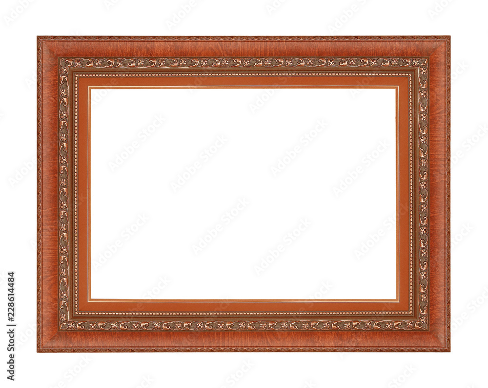 antique frame isolated on white background antique frame isolated on white background