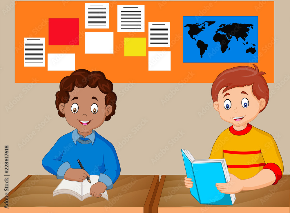 Kids study together Kids study together