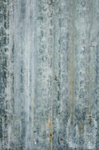 background of peeling paint and rusty old metal. zinc wall texture pattern background rusty corrugated metal old decay. photo