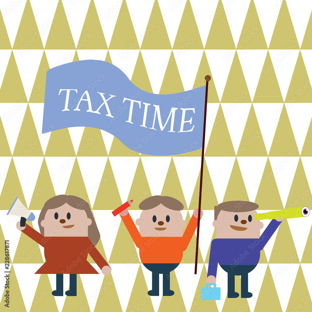 Text sign showing Tax Time. Conceptual photo compulsory contribution state revenue levied government on workers. Text sign showing Tax Time. Conceptual photo compulsory contribution state revenue levied government on workers.