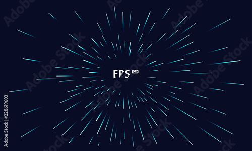 Abstract emission lines vector background, dynamic lines or rays