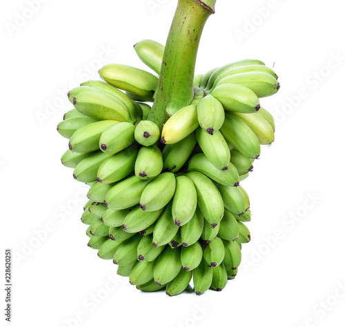 green banana isolate on a white background © nakornchaiyajina