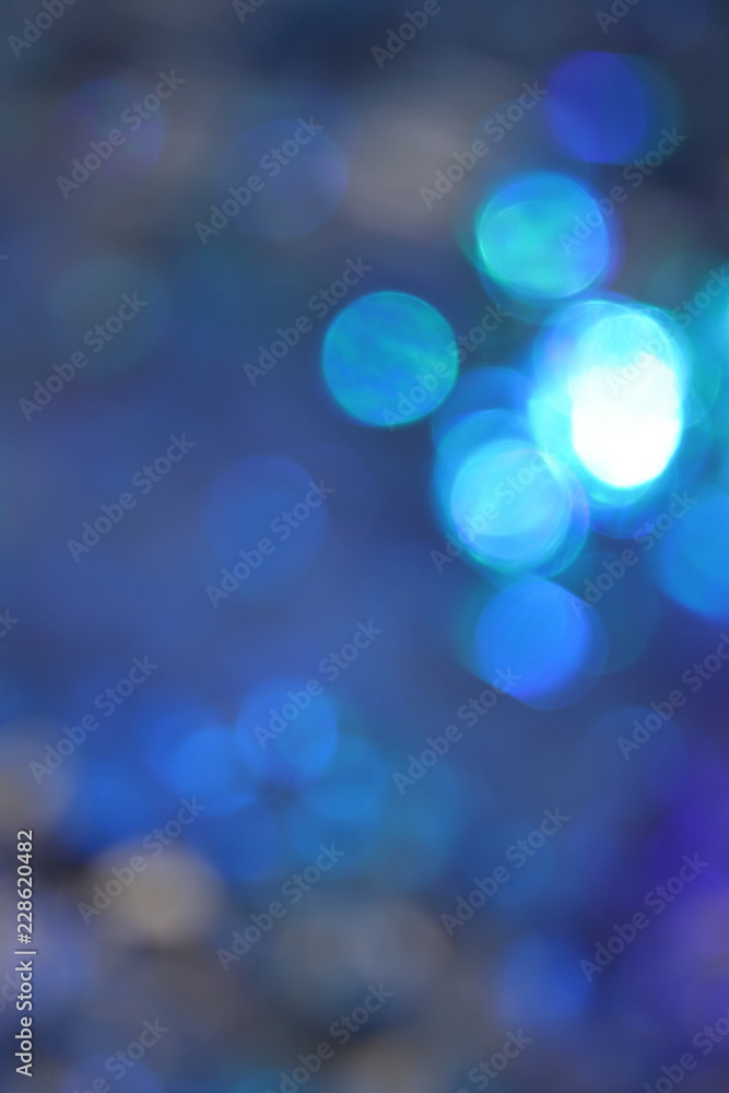 青色のボケ背景素材	