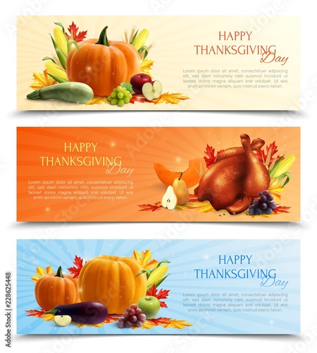 Thanksgiving Day Banners