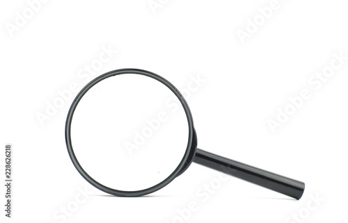 magnifying glass isolated on white background
