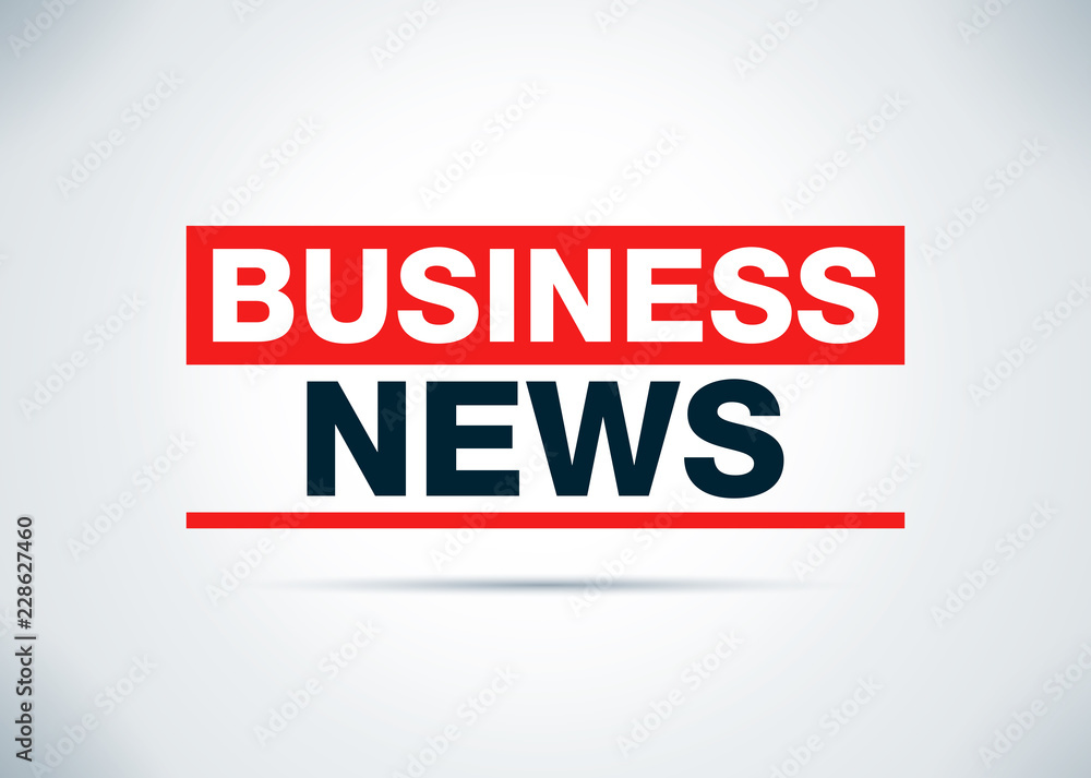 Business News Abstract Flat Background Design Illustration