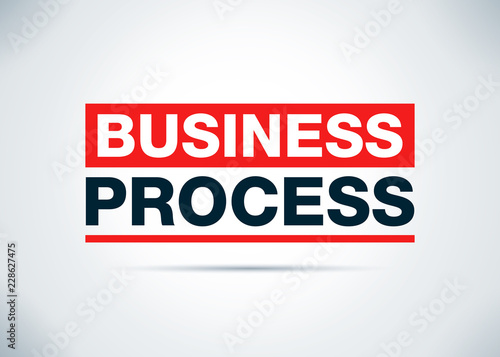 Business Process Abstract Flat Background Design Illustration