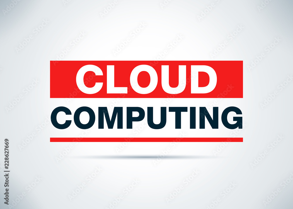 Cloud Computing Abstract Flat Background Design Illustration Cloud Computing Abstract Flat Background Design Illustration
