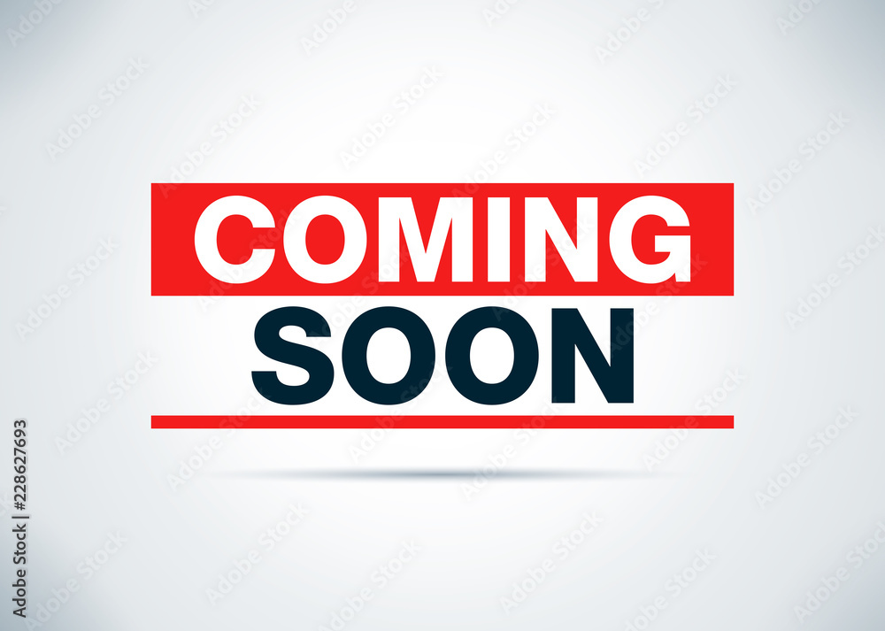 Coming Soon Abstract Flat Background Design Illustration Coming Soon Abstract Flat Background Design Illustration