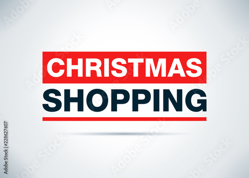 Christmas Shopping Abstract Flat Background Design Illustration