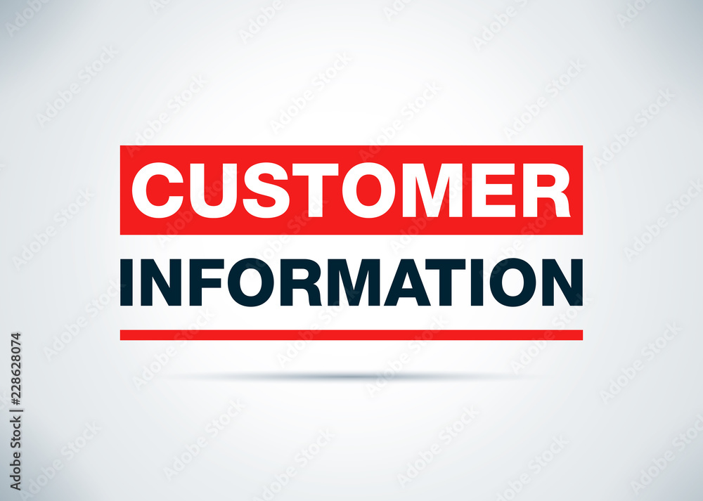 Customer Information Abstract Flat Background Design Illustration Customer Information Abstract Flat Background Design Illustration