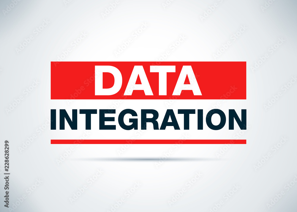 Data Integration Abstract Flat Background Design Illustration Data Integration Abstract Flat Background Design Illustration