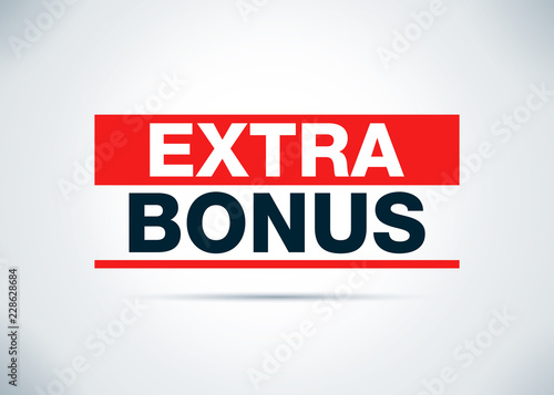 Extra Bonus Abstract Flat Background Design Illustration
