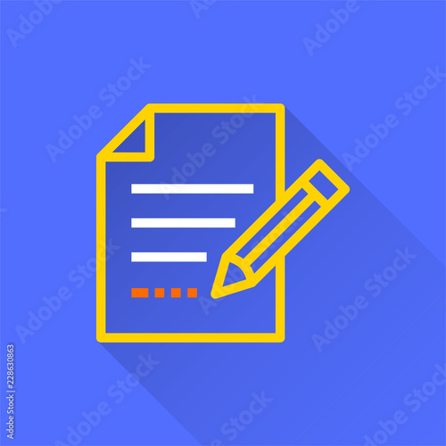 Survey - vector icon for graphic and web design.