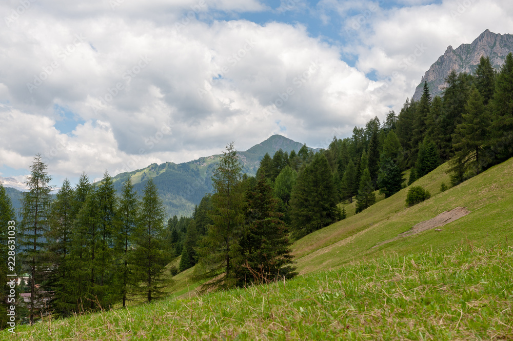 Impression of the Rugged Alpine Mountains in the Italian Dolomites on a beatiful Summer's Afternoon. Impression of the Rugged Alpine Mountains in the Italian Dolomites on a beatiful Summer's Afternoon.