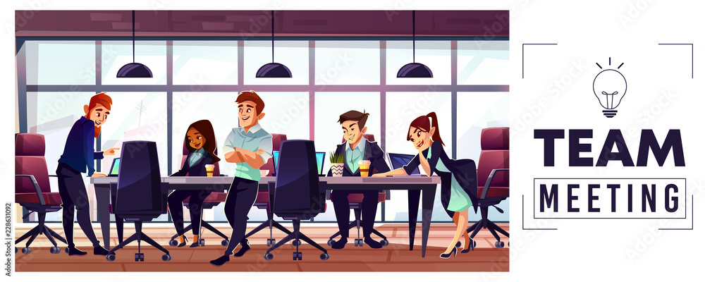 office meeting animated