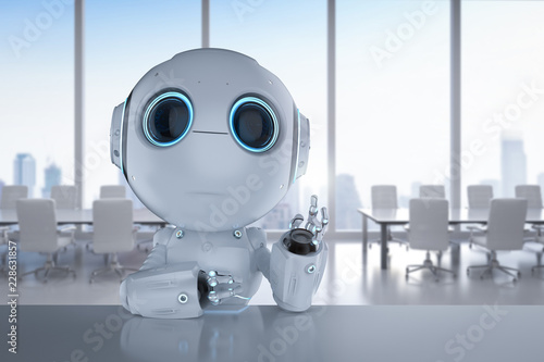 Obraz na płótnie mini robot work