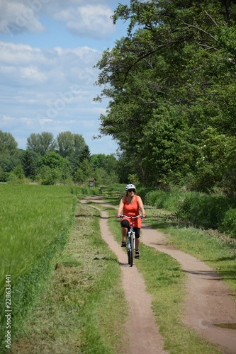 Radfahren bei Münster, Hessen