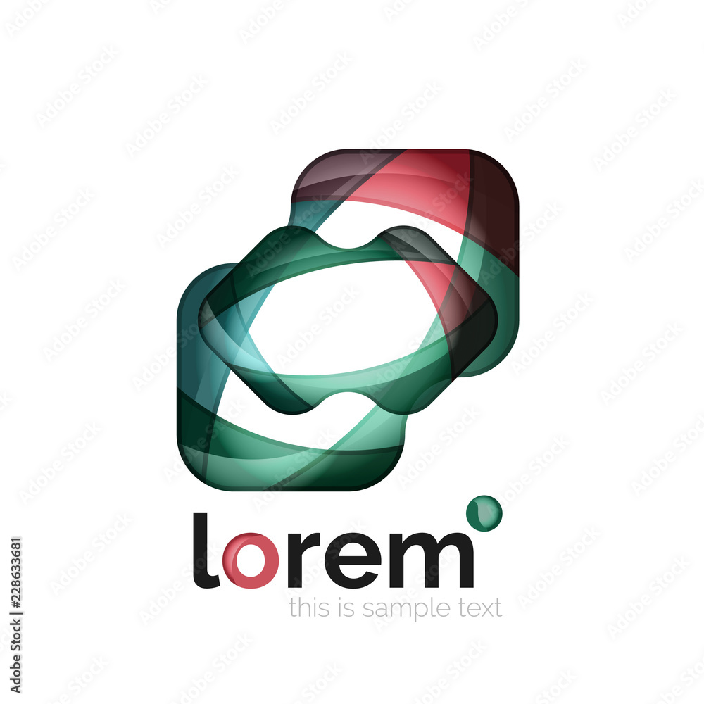 Geometric convergence vector business icon Geometric convergence vector business icon