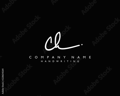 C K Initial handwriting logo