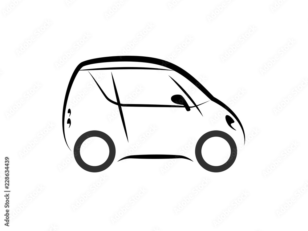 simple symbol mini car