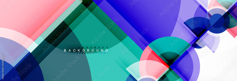 Abstract background bright circles geometric design Abstract background bright circles geometric design