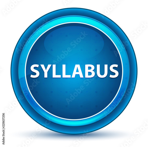 Fotografie Syllabus Eyeball Blue Round Button