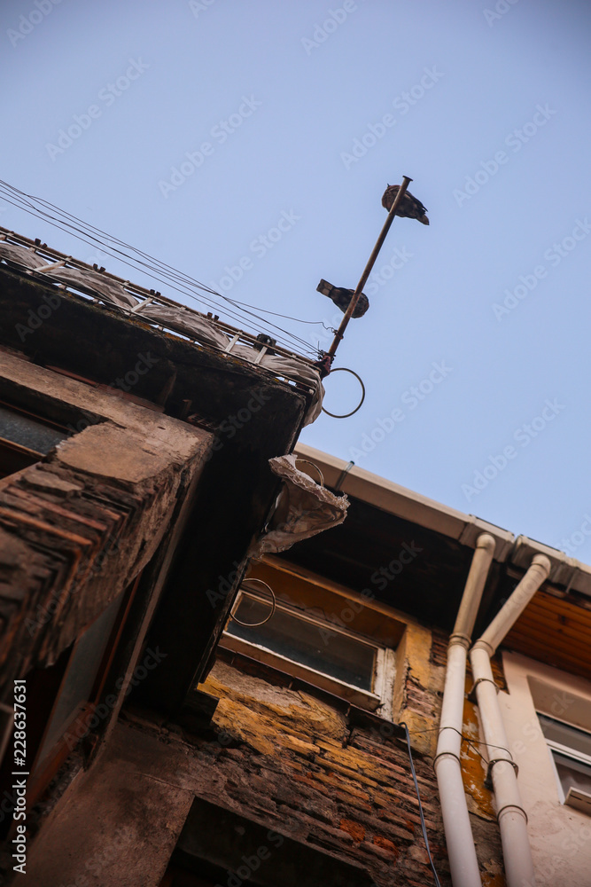 Naklejka premium abandoned building