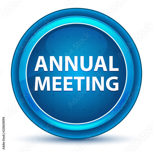 Annual Meeting Eyeball Blue Round Button