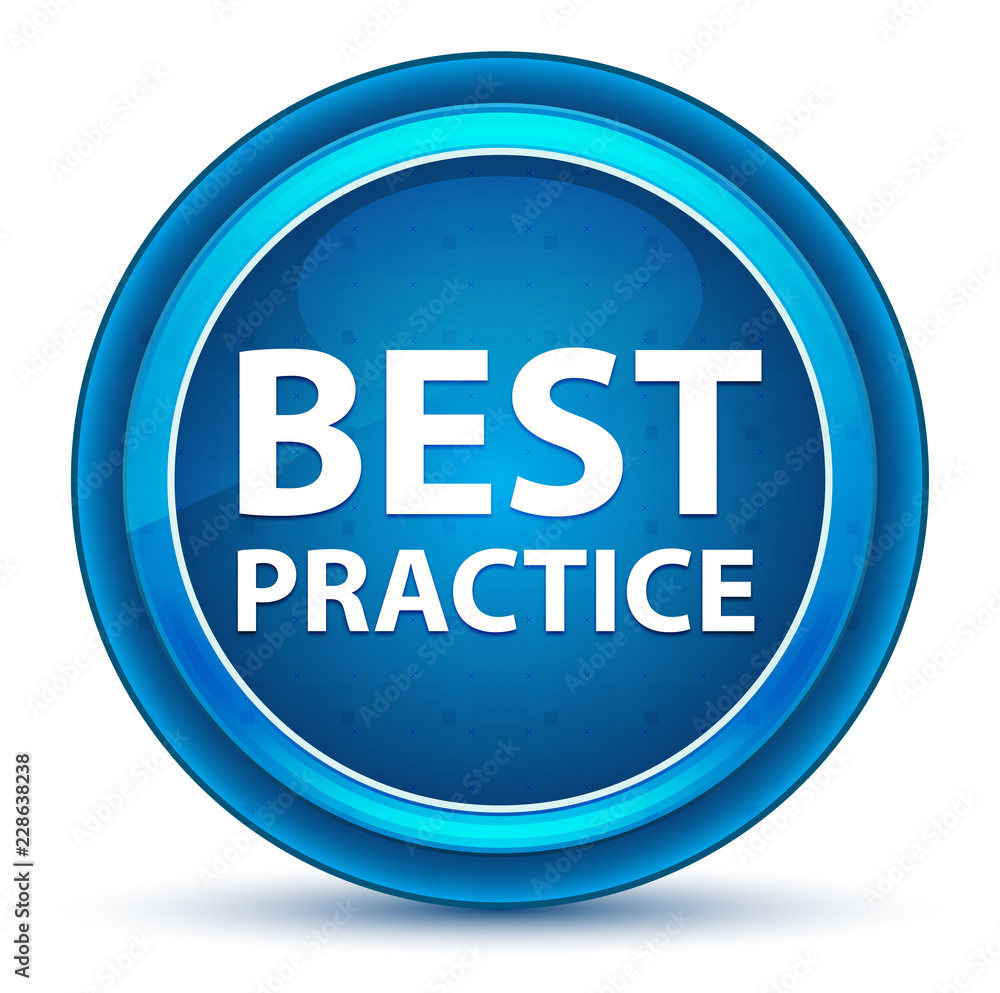 Best Practice Eyeball Blue Round Button Best Practice Eyeball Blue Round Button