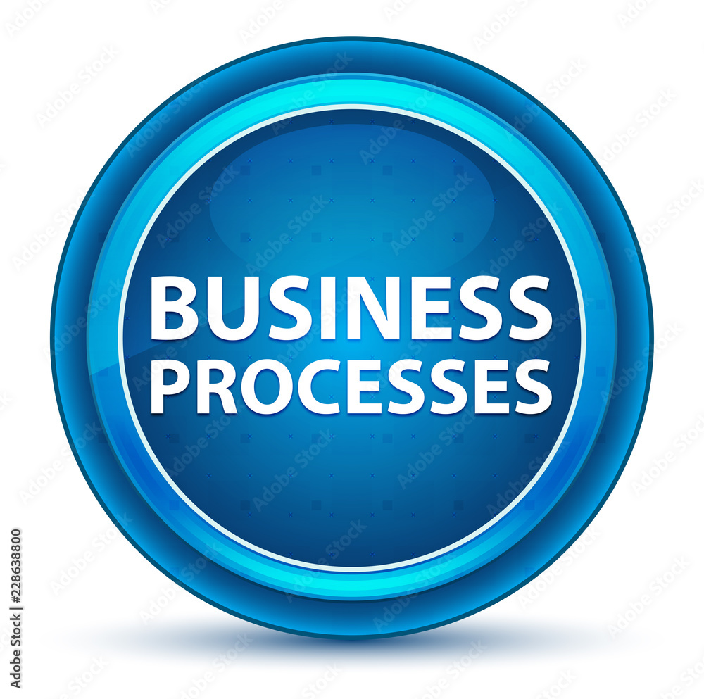 Business Processes Eyeball Blue Round Button Business Processes Eyeball Blue Round Button