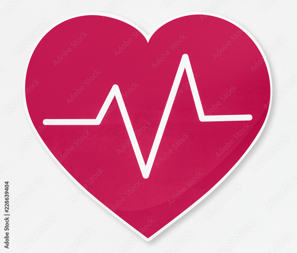 Heartbeat frequency vector illustration icon Heartbeat frequency vector illustration icon